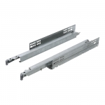 Coulisses de tiroir invisibles - 30 kg - Sortie totale - Avec amortisseur
