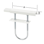 Support pour tablette de radiateur à tiges filetées