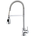 Mitigeur évier à  bec haut orientable avec douchette