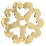 Rosace laiton découpée avec chanfrein