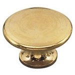 Bouton lentille laiton