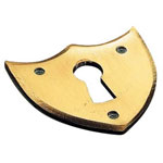 Entrée coeur laiton