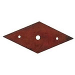 Entrée losange en fer rouillé