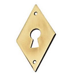 Entrée losange laiton