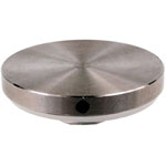 Cabochon plat inox Ø32