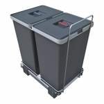 Poubelle coulissante 2 seaux