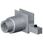 Serrure à poussoir de vitrine Secura