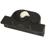 Roulette pivotante avec vérin de blocage