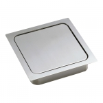 Trappe carrée de poubelle pour plan de travail