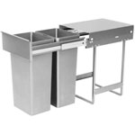 Poubelle coulissante Bridge - 2 bacs - 64 L