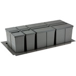 Poubelle sélective pour caisson de 1000mm