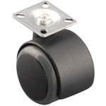 Roulette pivotante Ø50 avec platine 38x38