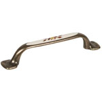 Poignée métal/porcelaine