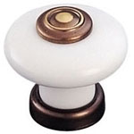Bouton porcelaine