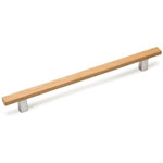 Poignée bois avec support aluminium