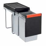 Poubelle coulissante 30L 2 seaux 