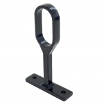 Piton sur platine pour tube alu noir