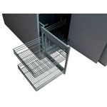 Ferrure d'angle avec corbeilles