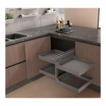 Rangement d'angle avec corbeilles