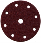 Disque Ø125 auto-aggripant  perforé 8+1 trous