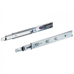 Coulisses de tiroir à billes - 35 kg - Sortie totale - Push to open