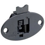 Pièce de guidage à visser pour montage porte mixte