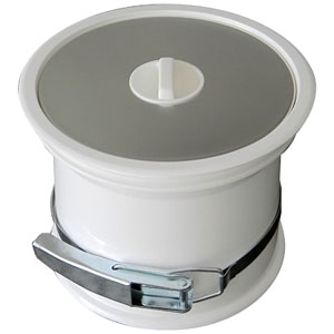 Poubelle de plan de travail - Couvercle inox